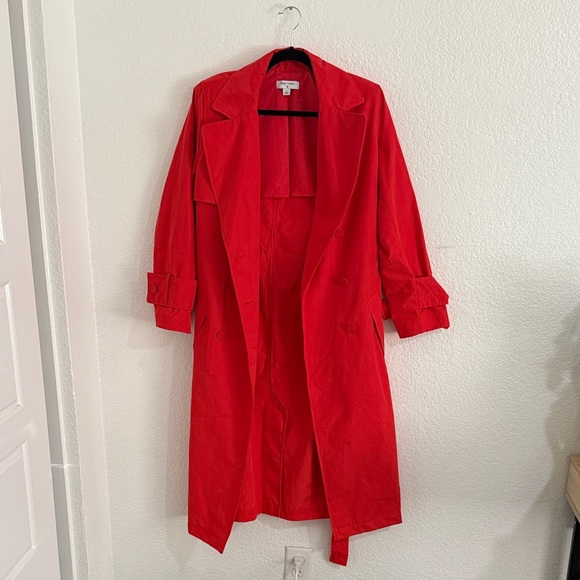 Sergio Hudson Jackets & Blazers - Red Trench Coat